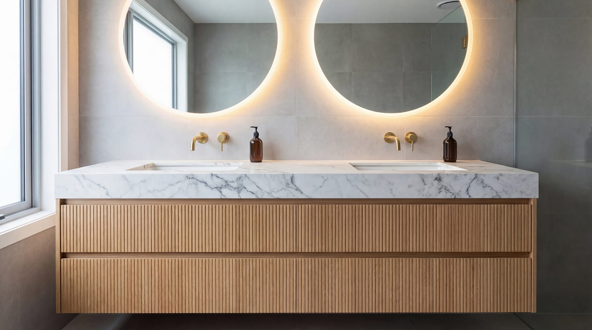 Custom frameless mirror installation for home vanity — precision mirror installation by Built By Glass, Toronto